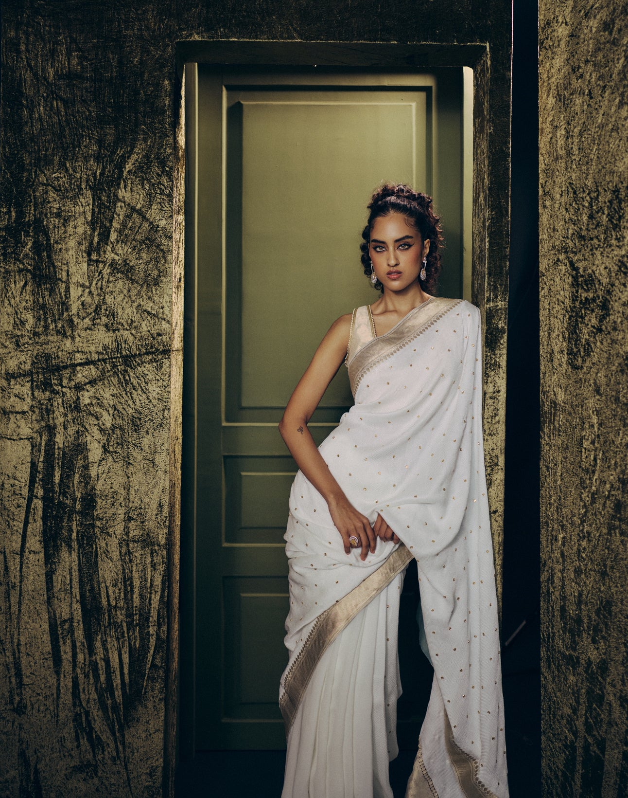 Radhika Saree Set in Kora