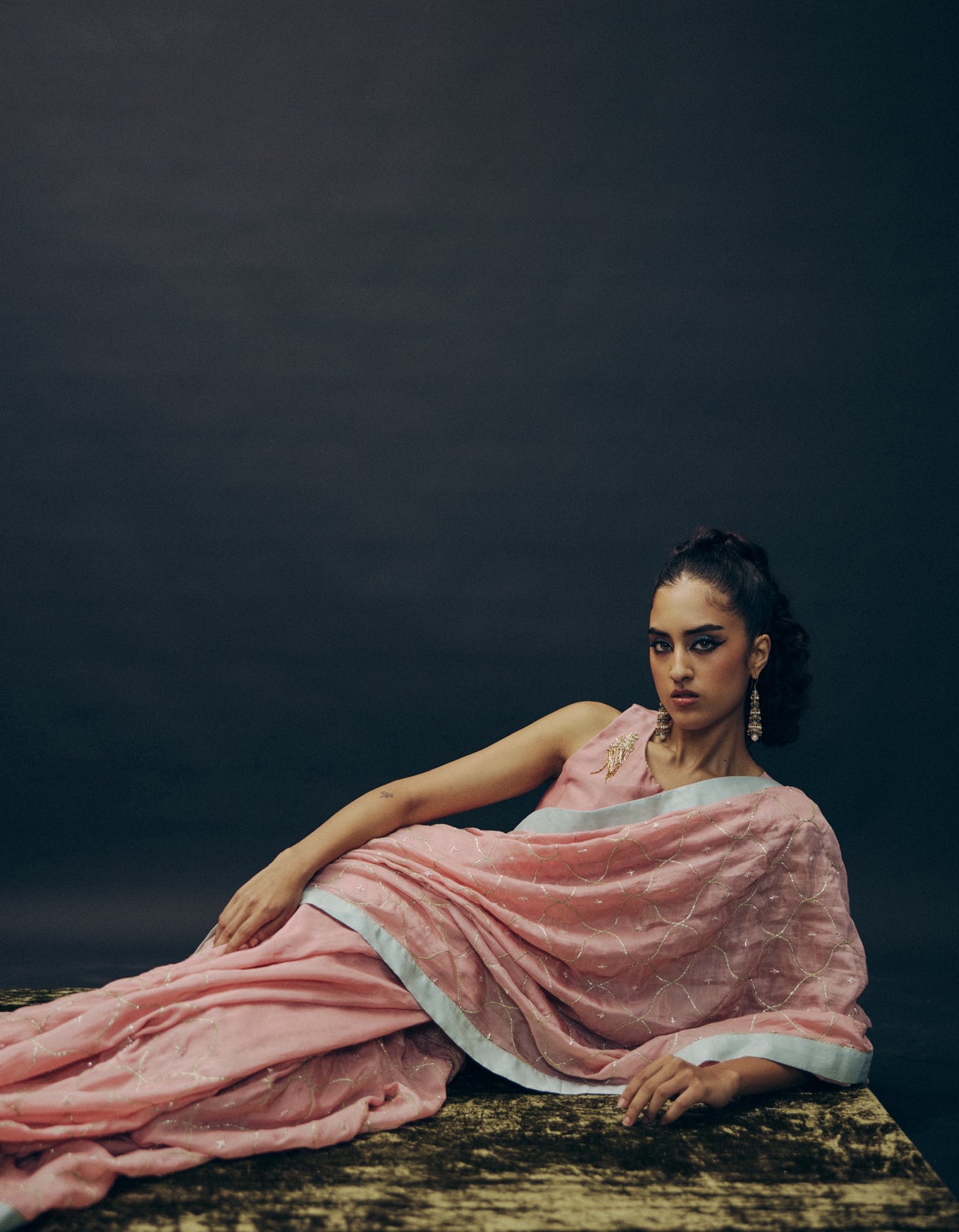 Ananya saree set in Pyaazi