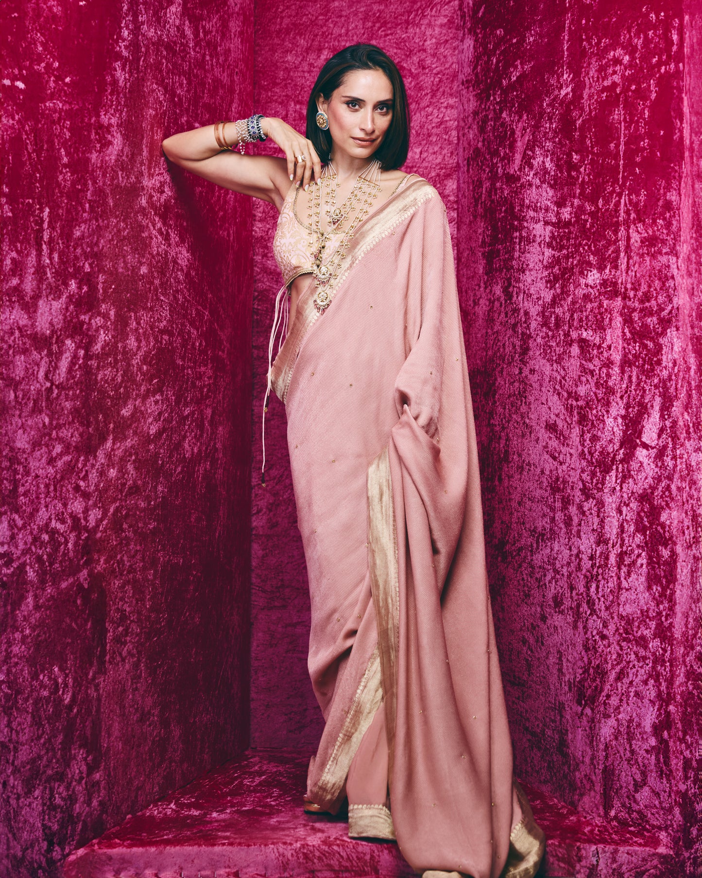Radhika Saree Set in Pyaazi