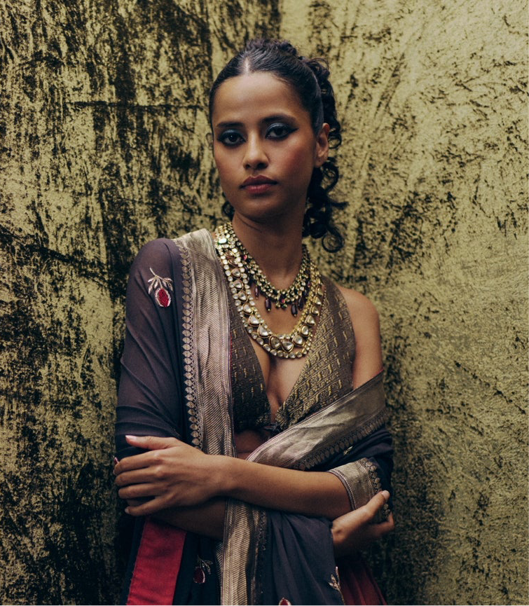 Lakshmi ghaghra set in Laal