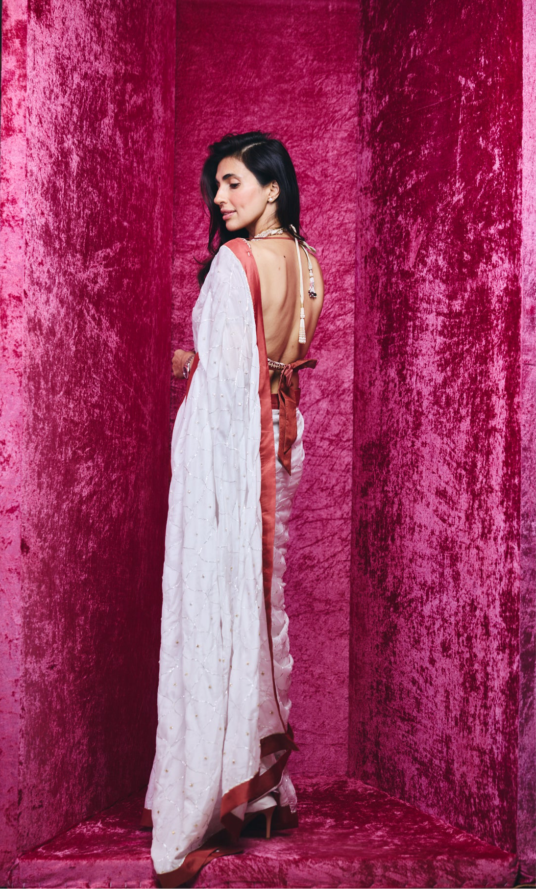 Ananya saree set in Kora
