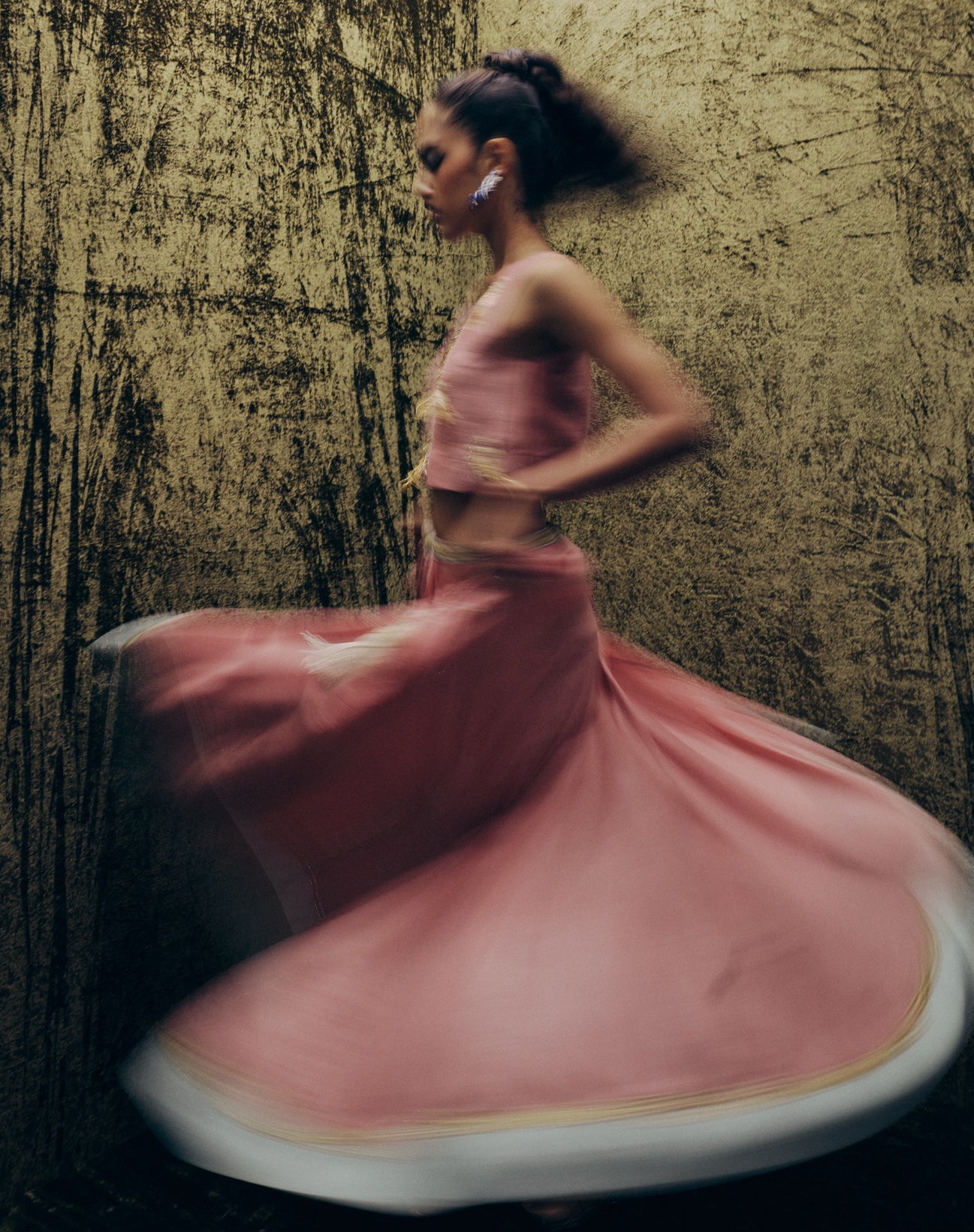 Lakshmi ghaghra set in Pink