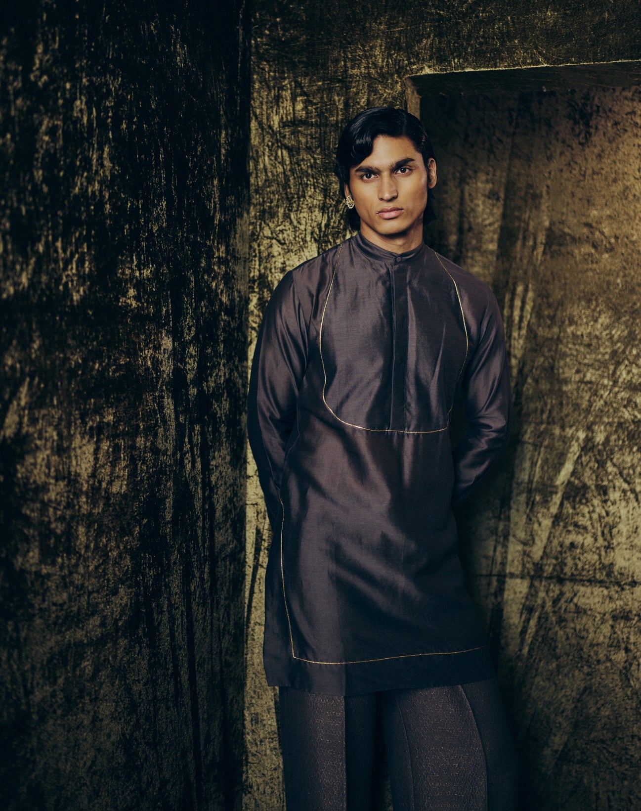 Chand Kurta Set in Kohl