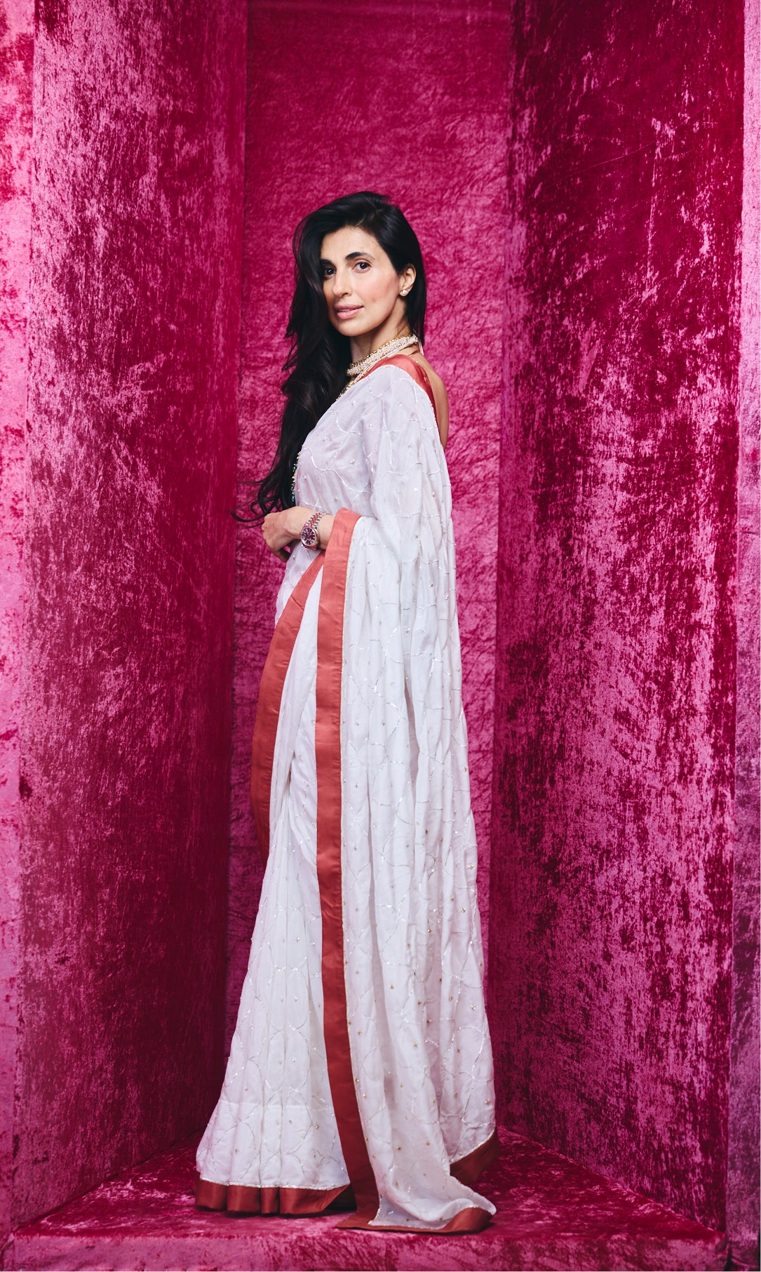 Ananya saree set in Kora