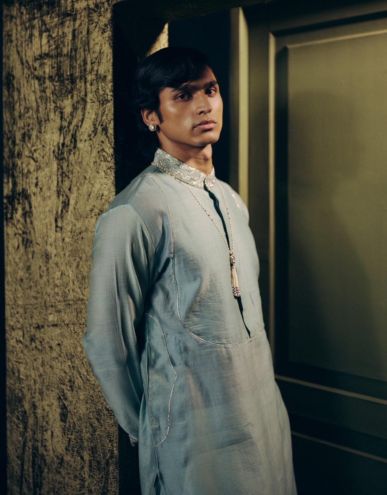 Chand Kurta Set in Turquoise