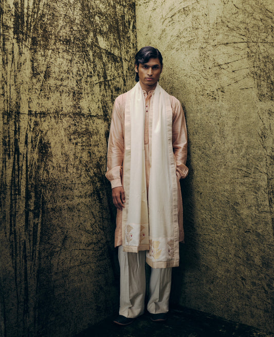 Jaal Kurta Set in Pink
