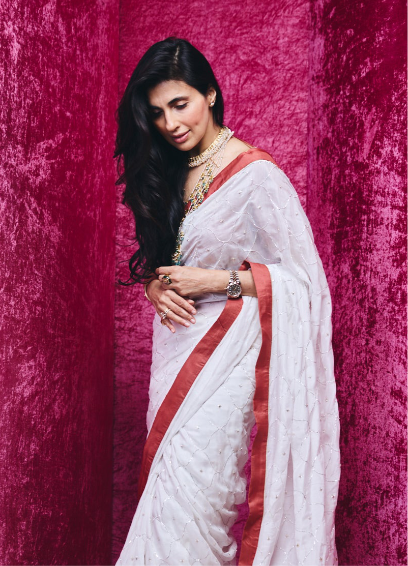 Ananya saree set in Kora