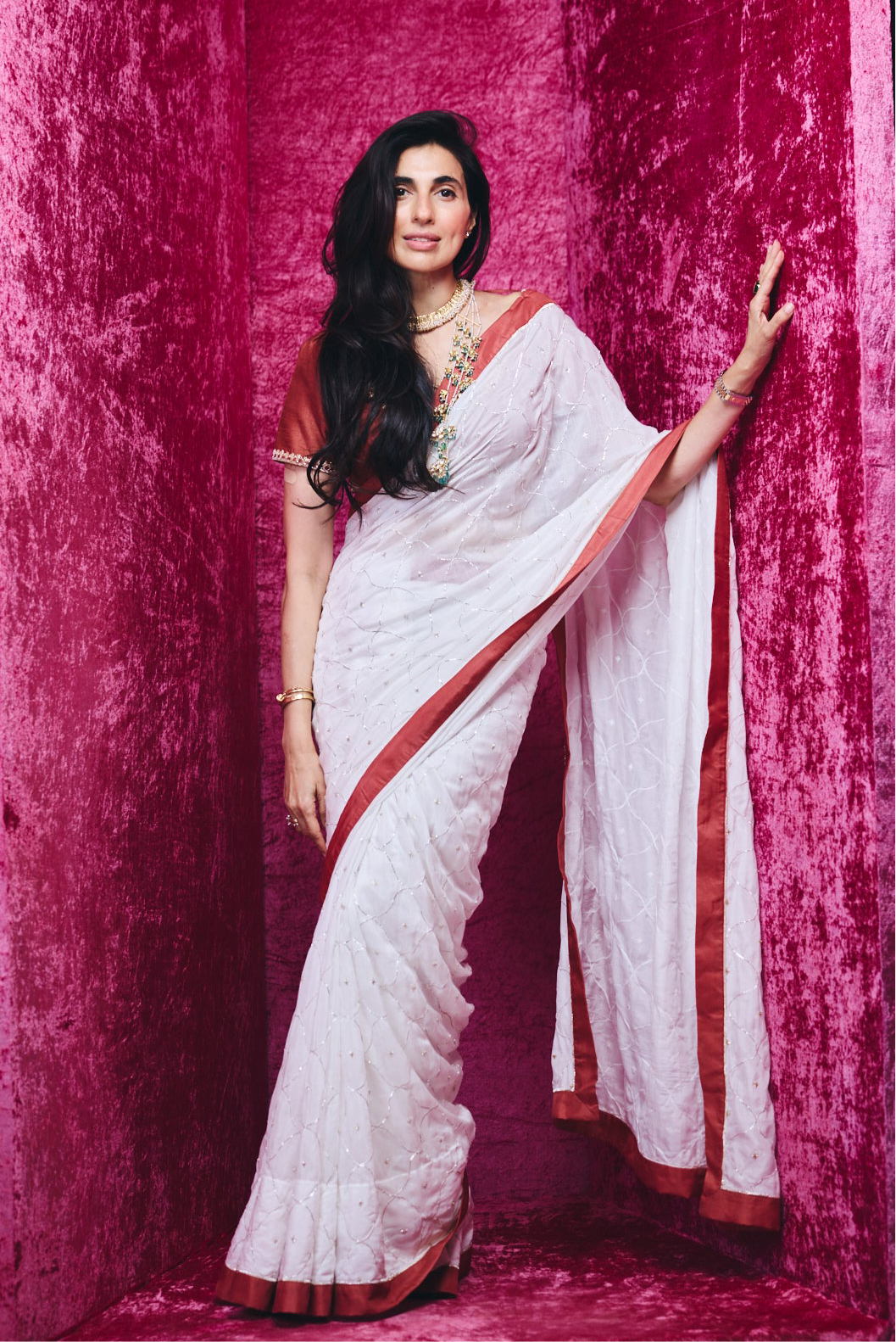 Ananya saree set in Kora