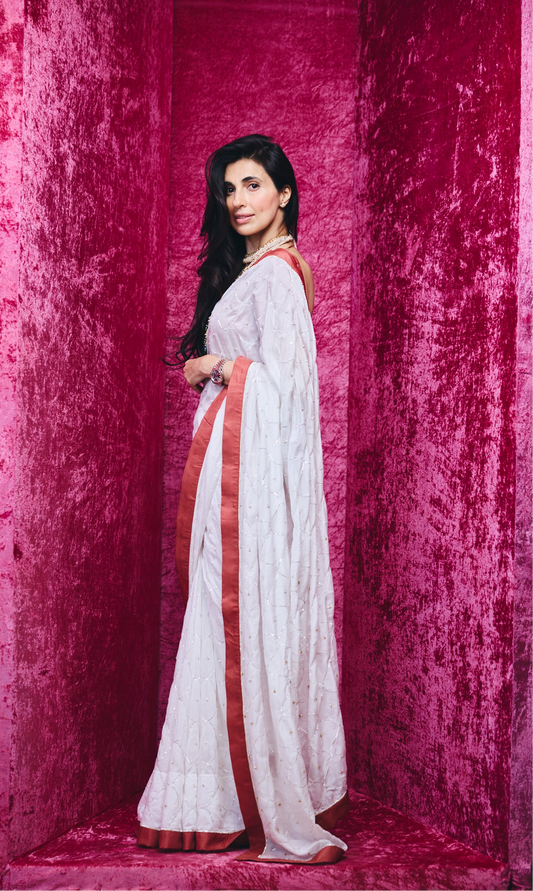 Ananya saree set in Kora