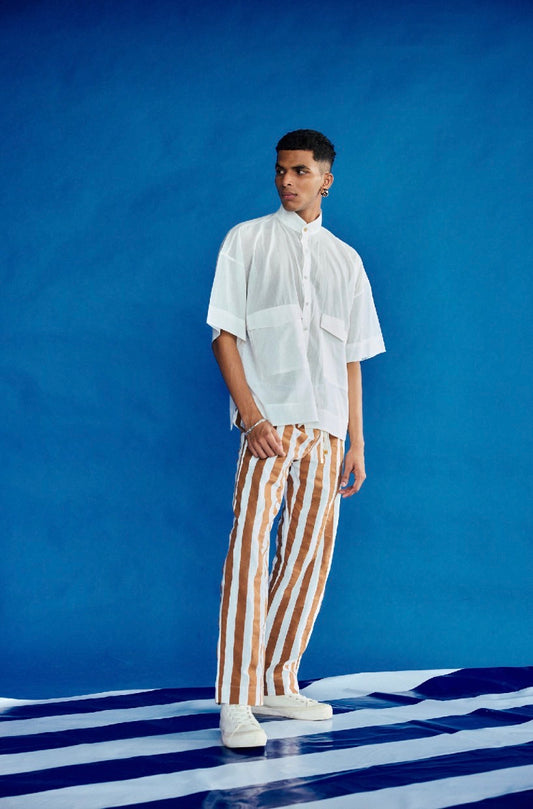 TEEV - Anchor shirt in White