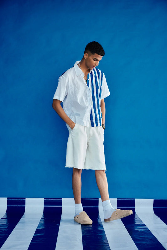 TEEV - Crew T-shirt in Blue