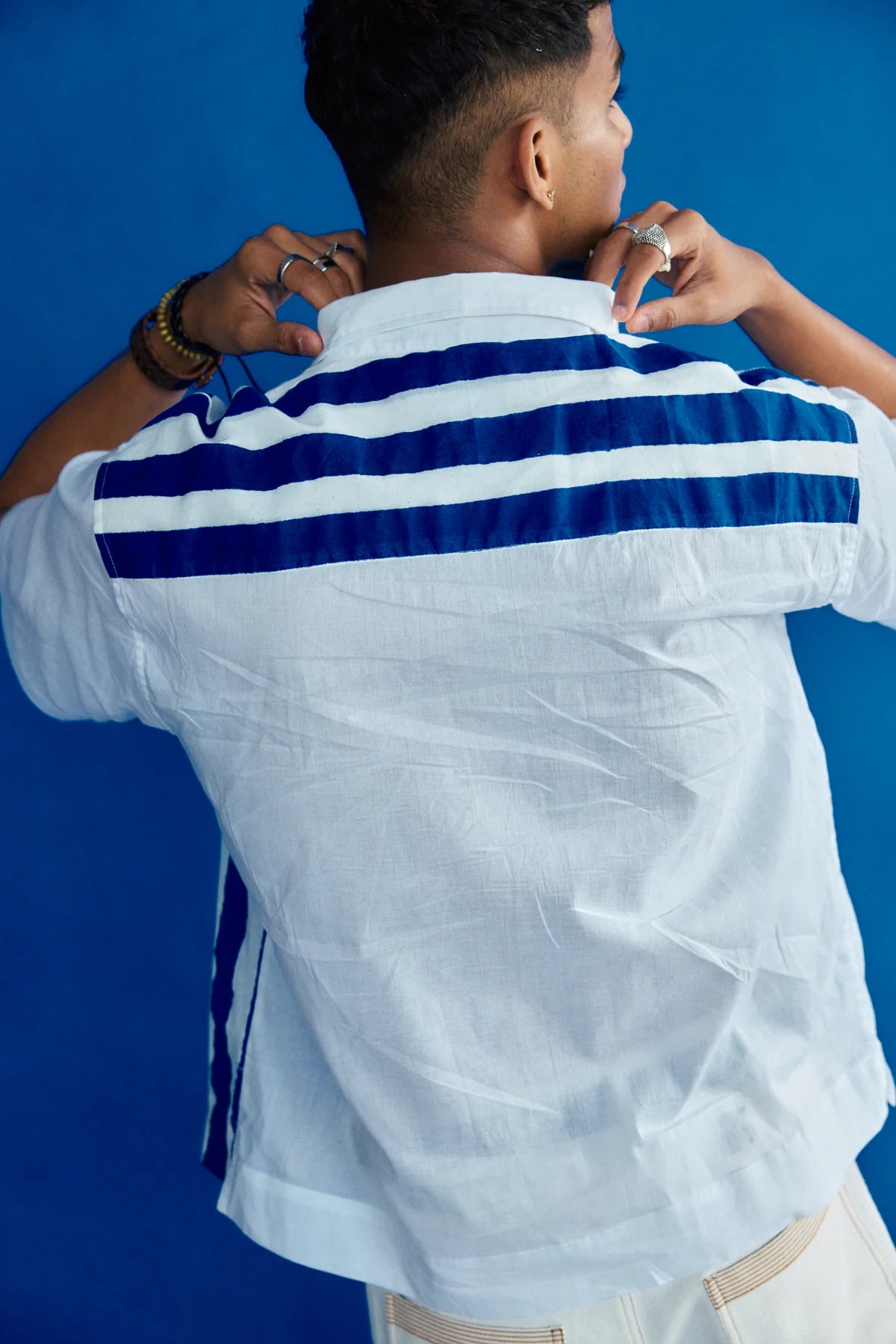 TEEV - Crew T-shirt in Blue